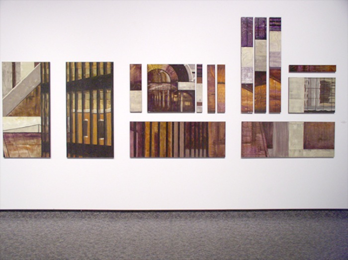 02 Cutting Up The Town detail, 6x12ft (1.8x3.7m), oil on panel